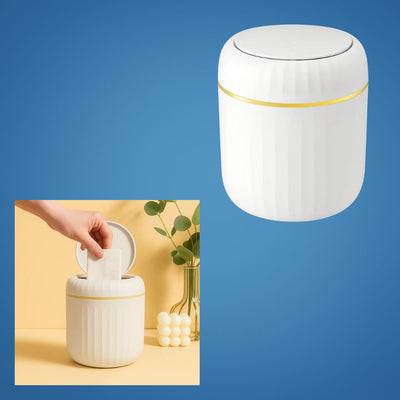 NeatBin | Desktop Bin – Odour-Sealing Lid – Durable Removable Inner Bucket – Compact Space-Saving Design – Keeps Desks Clean & Fresh