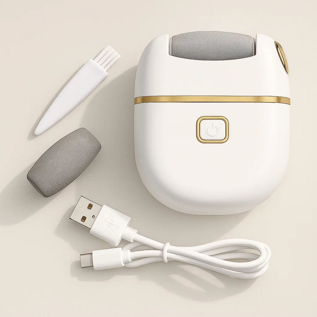 SoleSmooth | Electric Foot File – Callus Remover – Rechargeable Cordless – Heals Cracked Heels – Restores Soft, Smooth Feet at Home