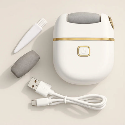 SoleSmooth | Electric Foot File – Callus Remover – Rechargeable Cordless – Heals Cracked Heels – Restores Soft, Smooth Feet at Home