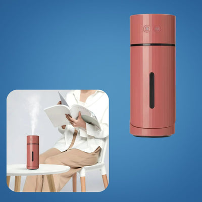 AeroMist | Portable Aromatherapy Humidifier – Ultra Quiet – 90° Tilt Rotation – Relieves Dry Air & Enhances Sleep in Bedroom or Office