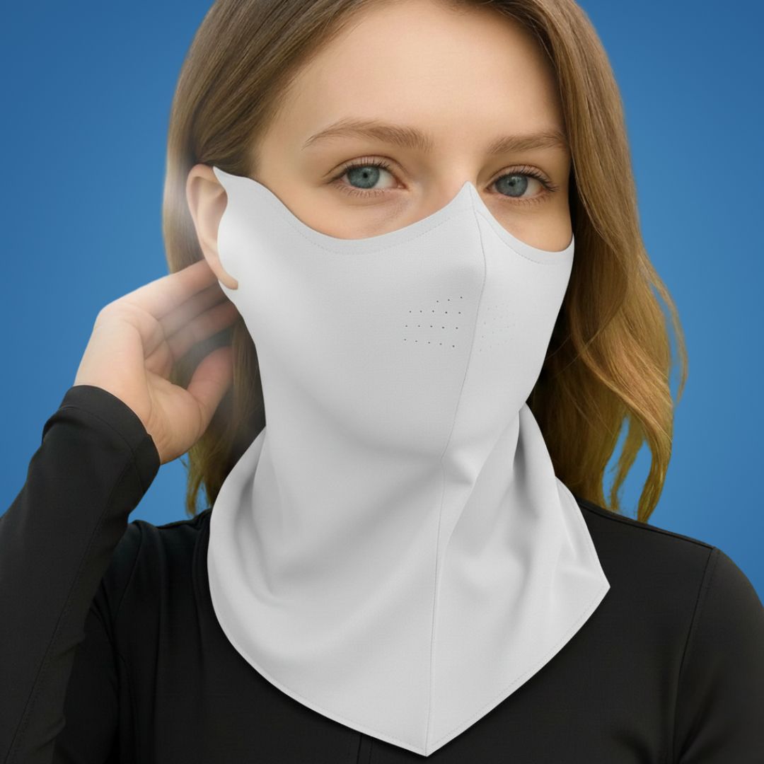 SolarGuard | Sun Protection Face Mask – Cooling & Breathable – Moisture-Wicking Fabric – Outdoor Use – Prevents Sunburn & Skin Damage