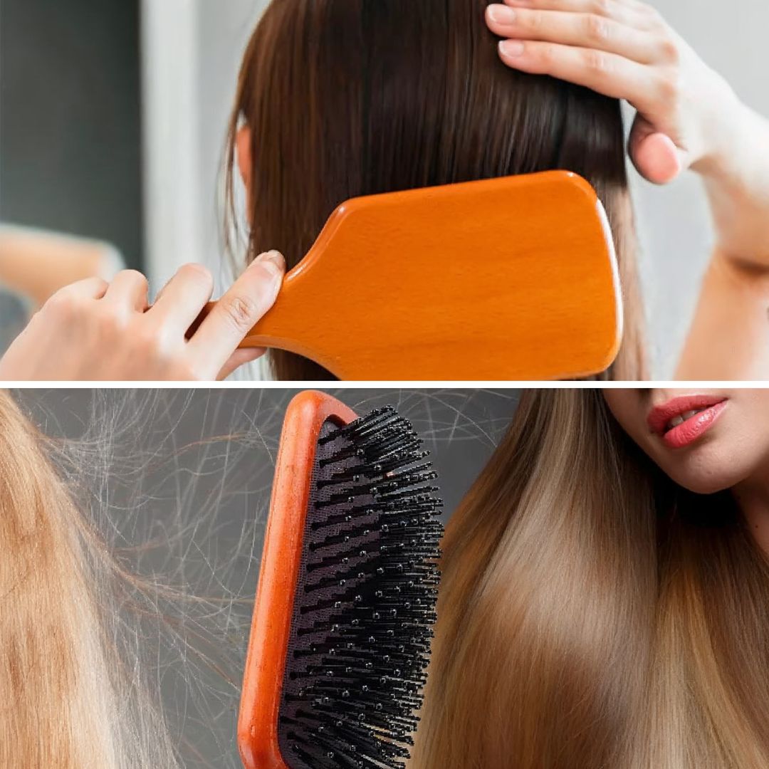 SilkEase | Anti-Static Detangling Brush – Frizz Control – Air Cushion Pad – Reduces Breakage – Adds Smooth, Shiny & Healthy-Looking Hair