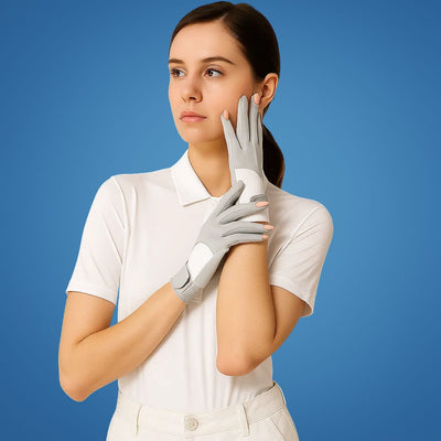 SunGlide | Women's Sun-Protection Gloves – UPF 50+ UV Defence – Prevent Dark Spots - Breathable Mesh – Driving & Outdoor Use