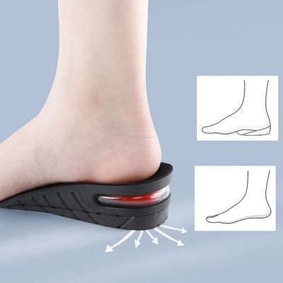 Heelsure | Heel Lift Insoles – Adjustable Height Boost – Breathable Cushioned Gel – Discreet Comfort for Work, Sport or Daily Wear