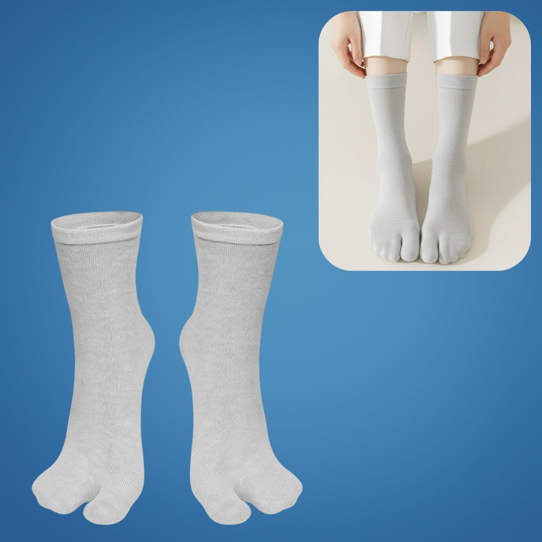 FootEase | Breathable Split-Toe Bunion Socks – Cushioned Support – Pain Relief – Reduces Swelling – Improves Alignment – All-Day Comfort
