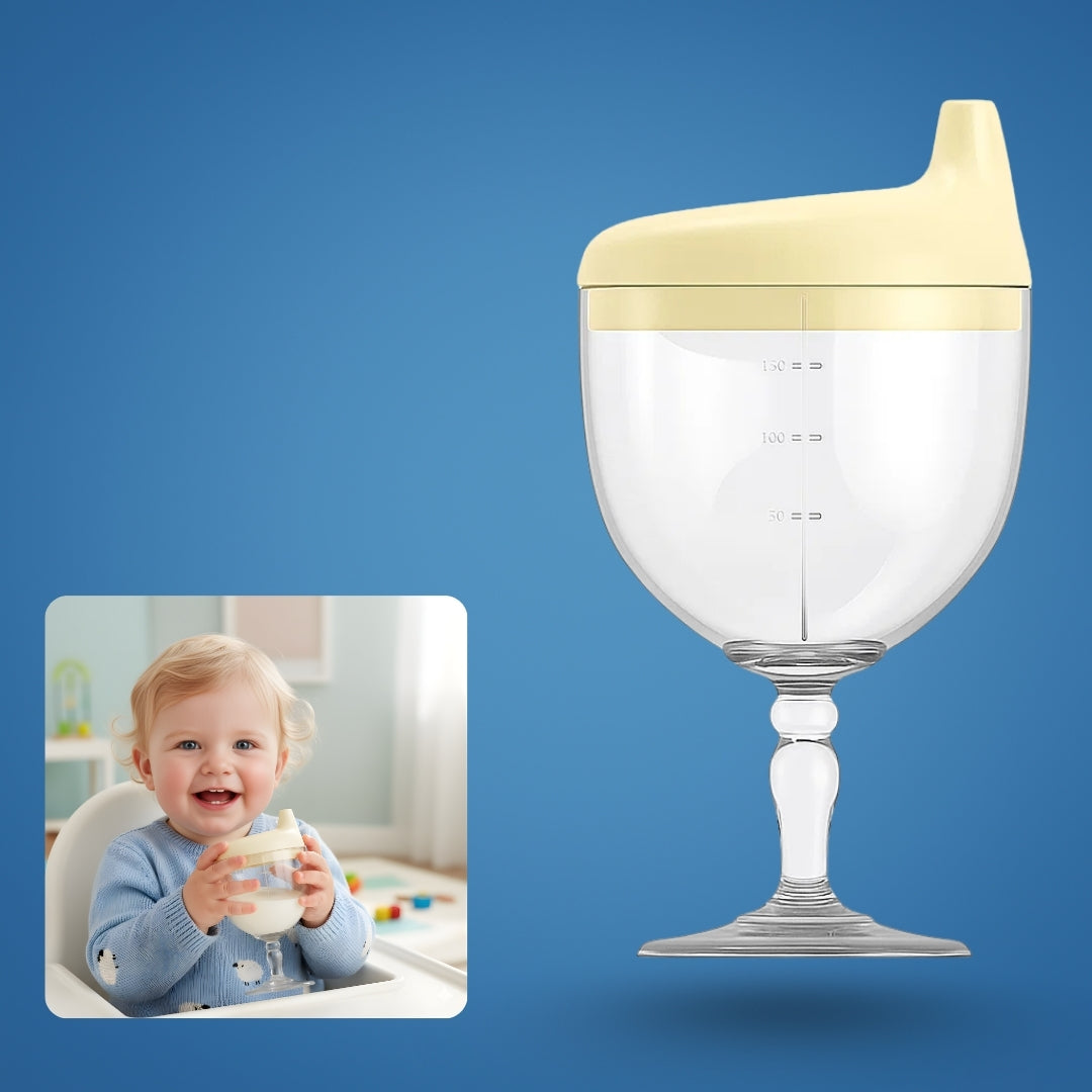 TinySip | Leak‑Proof Transition Sippy Cup – No‑Spill Silicone – Easy‑Grip Handles – Supports Weaning – Mess‑Free Drinking for Toddlers