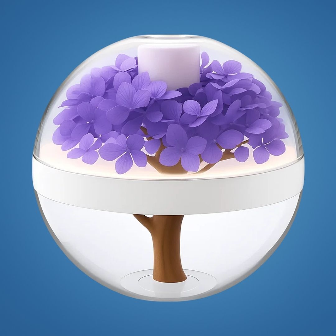 SereniGlow | Essential Oil Diffuser Humidifier – Ultrasonic Cool Mist – USB‑Rechargeable – LED Night Light for Bedroom & Nursery
