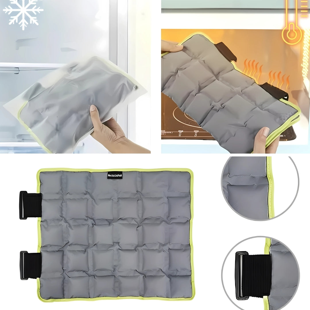 CryoRelief | Knee Ice Pack Wrap – Cold Therapy – Flexible Gel Bead Wrap – Reduces Swelling – Relieves Pain – Speeds Injury Recovery