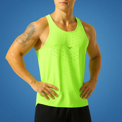 AirFlex | Gym Tank Top – Breathable Ventilated Fabric – Sleeveless Stretch Fit – Men’s Fitness Training & Workout Performance Vest