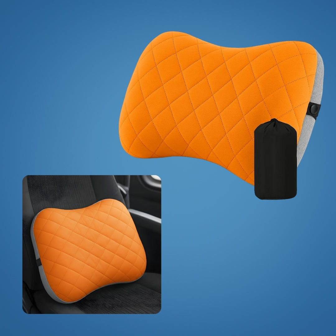 TravelEase | Travel Neck Pillow – Ergonomic Neck Support – Inflatable & Lightweight – Eases Neck Pain – Compact for Flights & Train