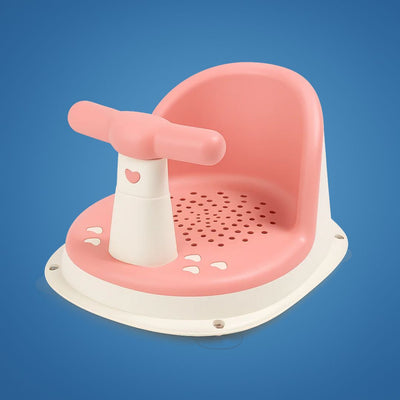AquaSure | Non‑Slip Baby Bath Seat – Stainless Suction Cups – Premium Soft Cushion – Hands‑Free Parent Use
