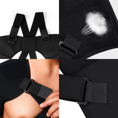 AlignR | Shoulder Support Brace – Cross-Compression Stability – Breathable Mesh Comfort – Relieves Shoulder Pain & Improves Posture