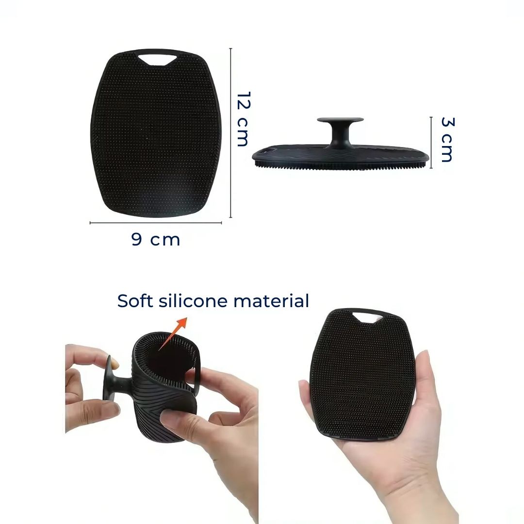 PureGlide | Silicone Body Scrubber – Antimicrobial Exfoliation – Quick‑Dry Hygienic Design – Sensitive‑Skin Shower Use