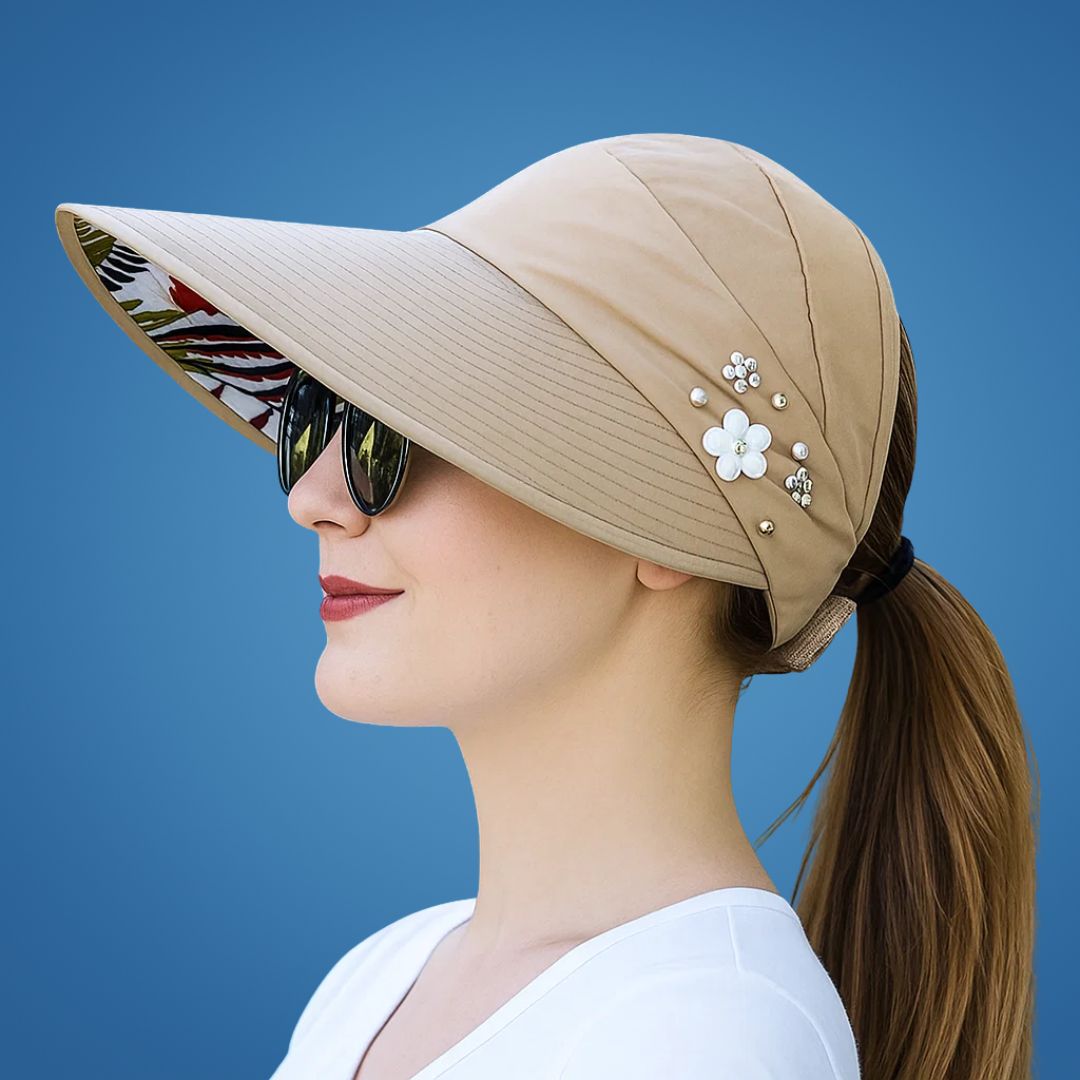 SunGuard | Wide‑Brim UPF Sun Hat – Adjustable Draw‑Cord – Lightweight Breathable Fabric – Summer UV Protection for Beach & Garden