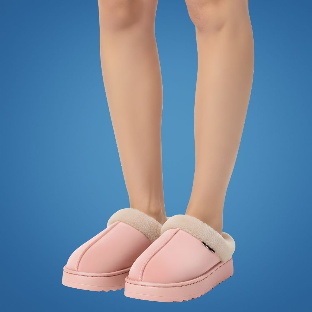 SnugSole | Warm Slippers – Thick Cushioned Sole – Plush Lining – Non-Slip Design – Maximum Comfort & Foot Support for Women Indoors
