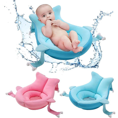 AquaNest | Baby Bath Support – Non-Slip Cushion – Quick-Drying Fabric – Newborn Safety