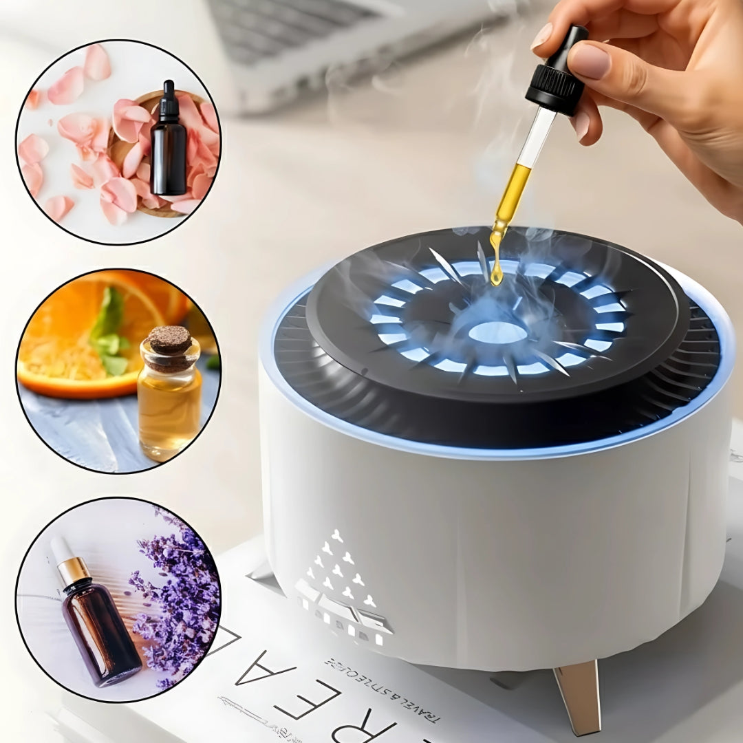 MistAura | Diffuser Humidifier – Ultrasonic Quiet Operation – 350 ml Tank – Sleep Relaxation – Relieves Dry Air & Aids Better Breathing
