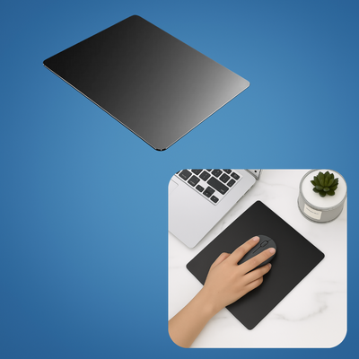 AlumaGrip | Aluminium Mouse Pad – Precision Glide – Rigid Aluminium – Non-Slip Stability – Durable Easy-Clean Surface – Work & Gaming Use
