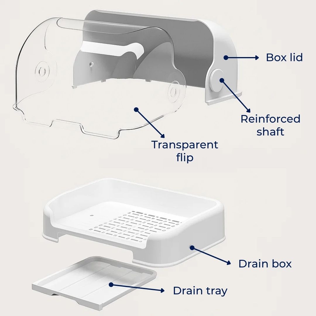 DryaCare | Baby Bottle Drying Rack – High Capacity Holds Many Bottles – Dust-Cover Lid – Hygienic Fast Drying Keeps Bottles Germ-Free