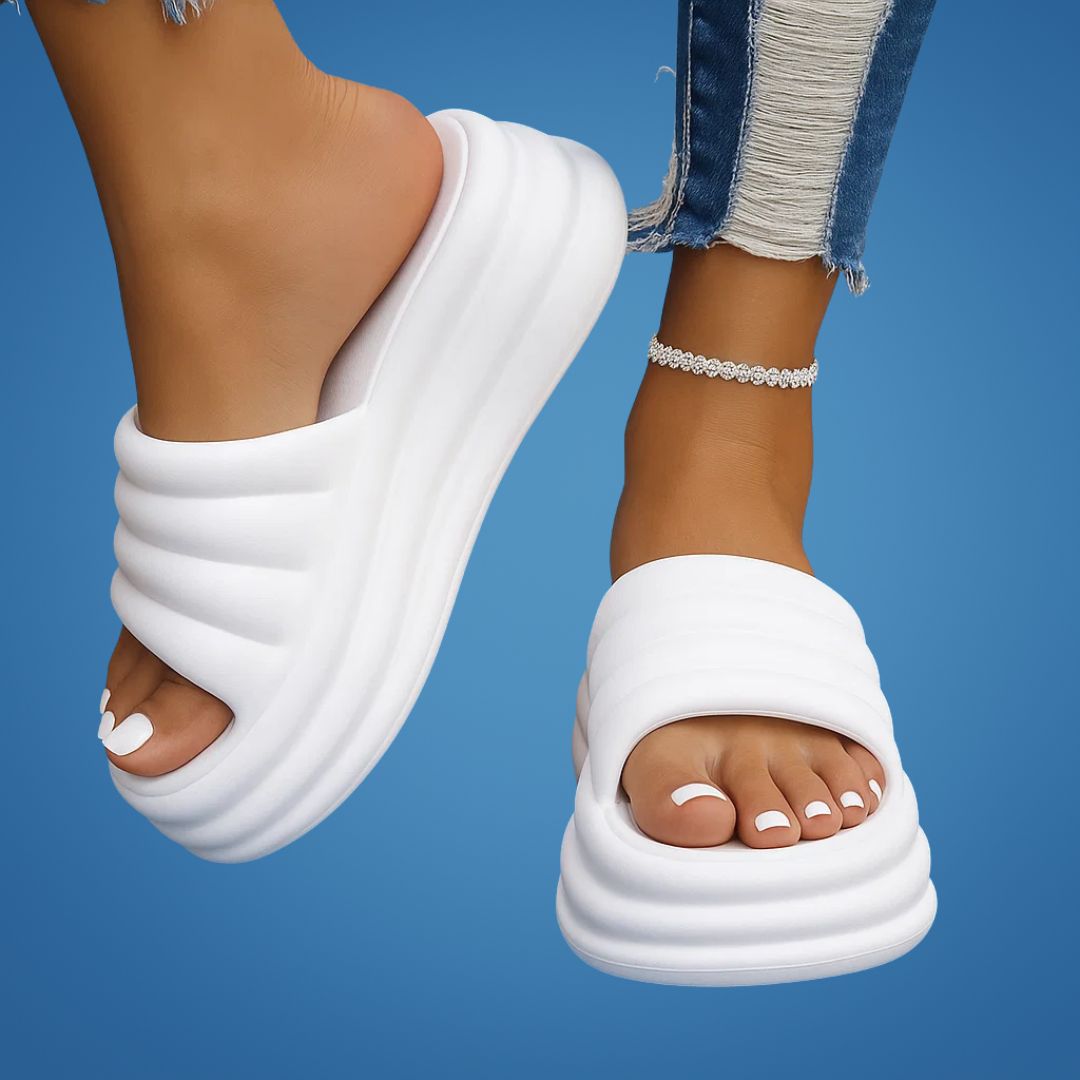 CloudEase | Platform Slider Sandals – Cushioned Sole – Lightweight Design – Women's Summer Comfort