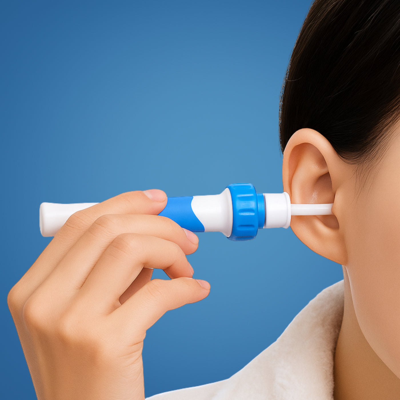 EarSure | Electric Ear Cleaner – Soft Silicone Tip – LED Guidance – Quiet Safe Wax Removal for Adults & Kids