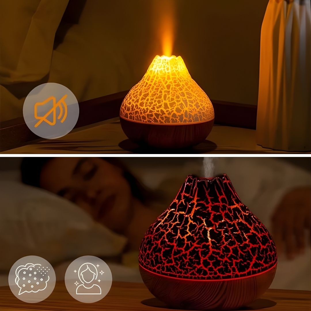 CalmMist | Humidifier and Essential Oil Diffuser – Quiet Ultra-Fine Mist – 300 ml Water Tank – Relieves Dry Skin – Enhances Sleep Quality