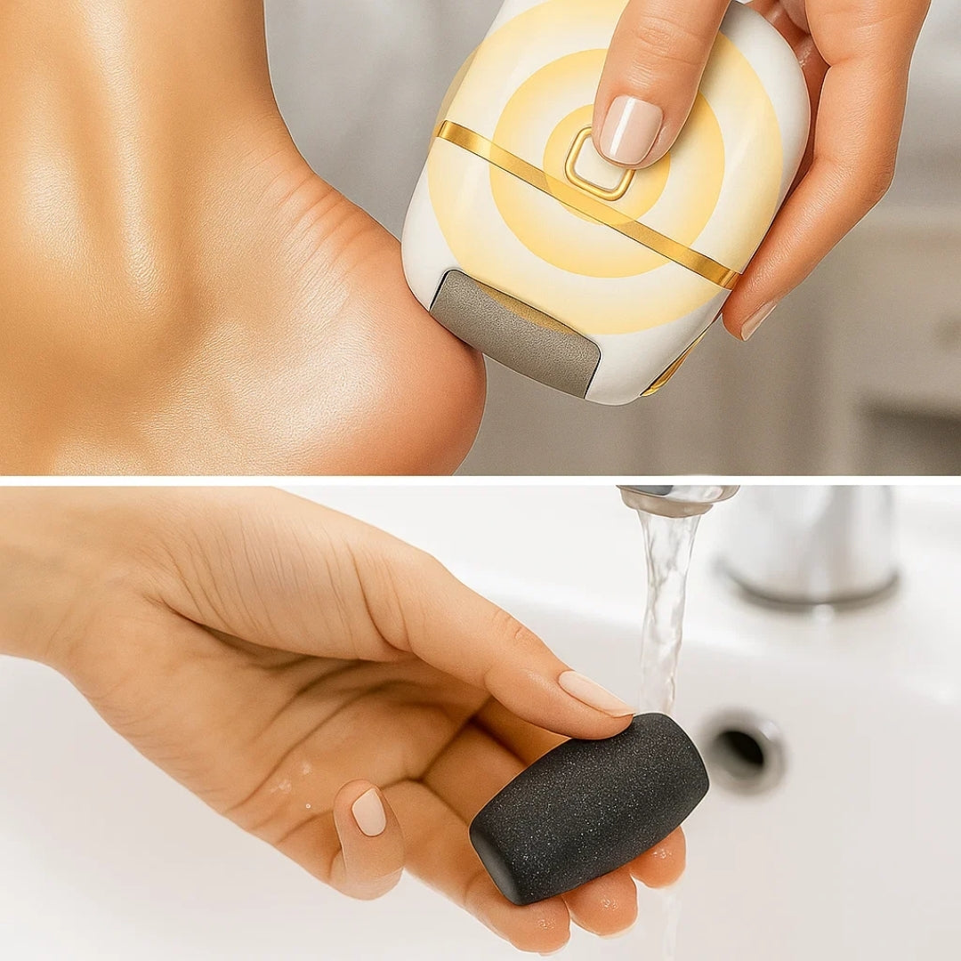 SoleSmooth | Electric Foot File – Callus Remover – Rechargeable Cordless – Heals Cracked Heels – Restores Soft, Smooth Feet at Home