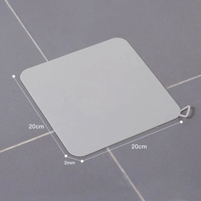 EcoFlow Shower Drain Silicone Cover | Anti Odour Mat - Catches Hair and Debris - Prevents Clogs in the Shower