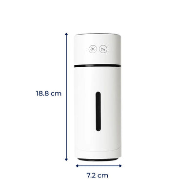 AeroMist | Portable Aromatherapy Humidifier – Ultra Quiet – 90° Tilt Rotation – Relieves Dry Air & Enhances Sleep in Bedroom or Office