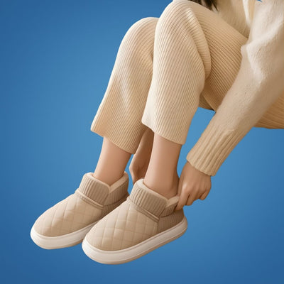 CozyStep | Plush Slipper Shoes – Non-Slip Grip – Thick Cushioned Sole – Indoor Comfort – Warm Supportive Fit for Cosy Relaxing Evenings