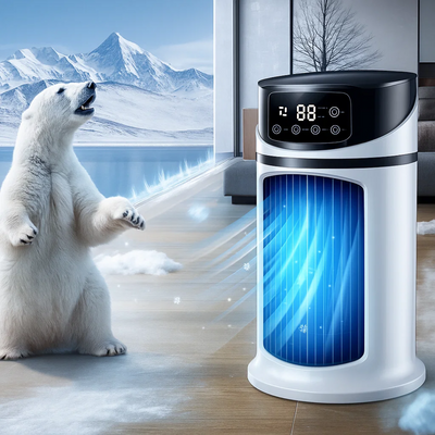 Aeromist | Portable Air Cooler Humidifier – Rapid Cooling – USB 5V – 300ML Water Tank – Quiet Operation for Desk and Home Use