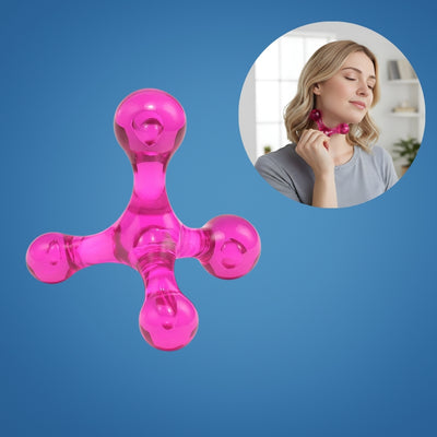 MuscleEase | Trigger Point Massage Ball – Deep Tissue Pain Relief – Compact Handheld – Relieves Knots & Tension in Back, Neck, Legs