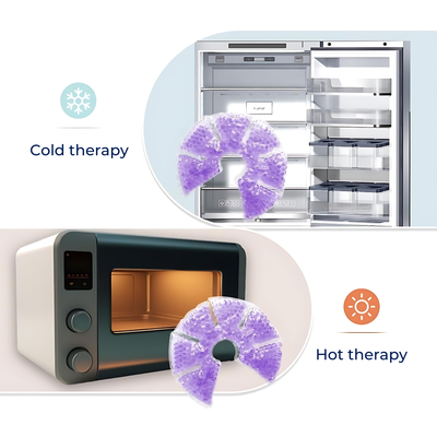 NurseEase | Breast Therapy Gel Pads – Engorgement Relief – Hot & Cold Contoured Gel Design – Comfort & Pain Relief for Nursing Mums