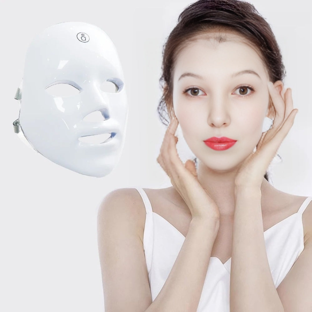 GlowSkin Pro LED Light Therapy Mask | Stimulates Collagen - Reduces Wrinkles - Improves Skin Texture - Soothes Redness