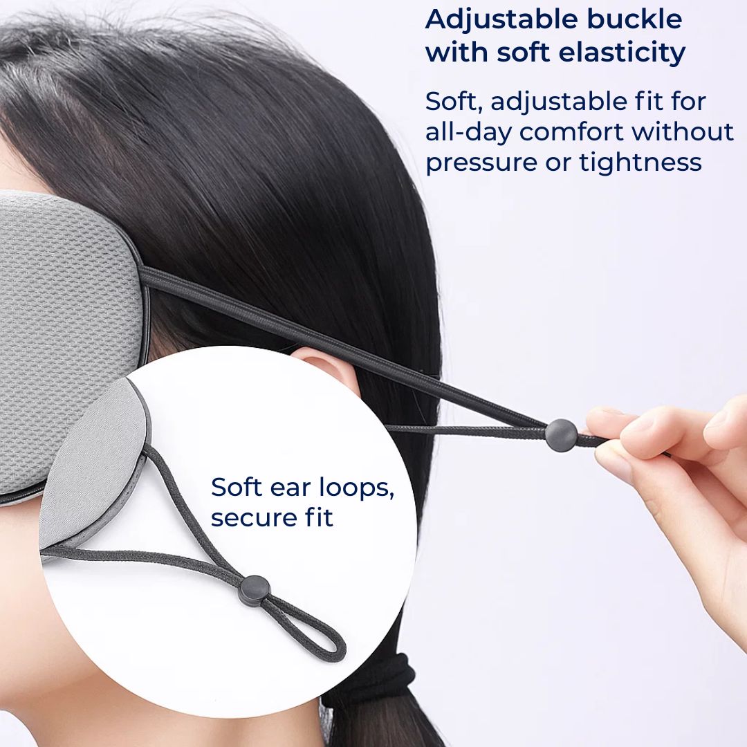 SleepFlex | Sleep Eye Mask – Dual-Temperature Warm and Cool Sides – Full-Coverage Blackout Design – For Travellers and Light-Sensitive Sleepers