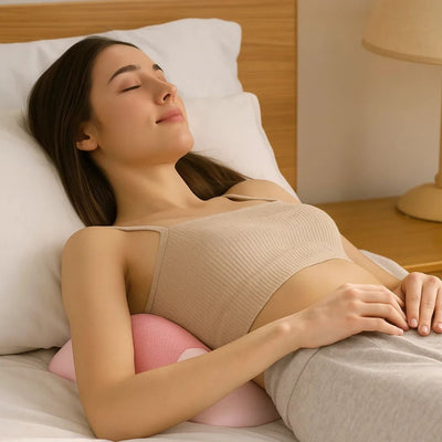 SpineEase | Lumbar Support Memory Foam Pillow – Back Pain Relief – Breathable Cover – Ergonomic Sleep Aid