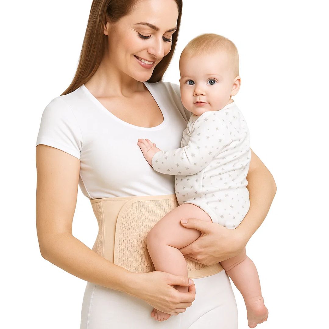 MumEase | Postpartum Belly Wrap – Pain Relief – Breathable Mesh – Ideal for New Mums