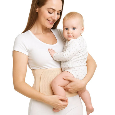MumEase | Postpartum Belly Wrap – Pain Relief – Breathable Mesh – Ideal for New Mums