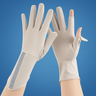 SunGuard | UV Protection Gloves – Breathable Cooling Fabric – Open Finger Touchscreen – Lightweight Comfort – Outdoor Driving & Cycling