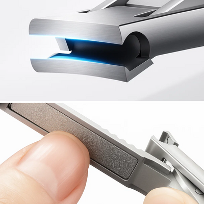 EdgeLux | Nail Clipper – Travel-Slim Design – Rust-Resistant Stainless Steel – Stylish Carry – Portable Grooming for Hands & Fingernails