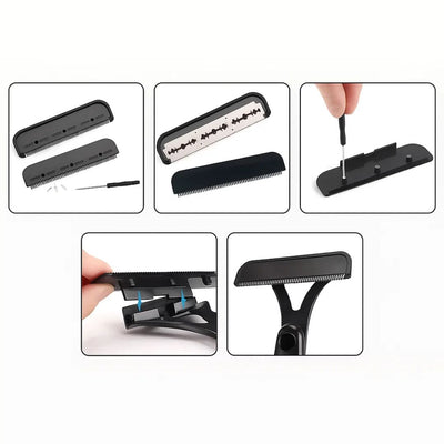 BackEase | Back Hair Shaver – Extra-Long Handle Reach – Sharp Stainless Blades – Smooth Pain-Free Shave – Effortless DIY Grooming for Men