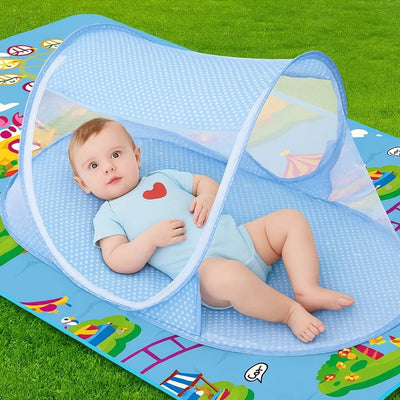 SleepSafe | Baby Travel Bed – Pop-Up Mosquito Net – Breathable Mesh – Infant Outdoor Sleep