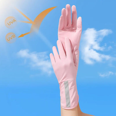 SunGuard | UV Protection Gloves – Breathable Cooling Fabric – Open Finger Touchscreen – Lightweight Comfort – Outdoor Driving & Cycling