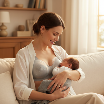 MamaGuard | Breastfeeding Leak Pads – Silicone Adhesion – Thin Reusable – Discreet Leak Protection – Washable Comfort For Nursing Mums