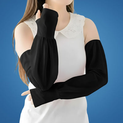 ShadeGuard | UV Arm Sleeves – Cooling Sun Protection – Breathable Anti-Slip Grip – Keeps Arms Cool Dry Comfortable – For Cycling Running