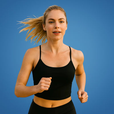 FlexaFit | Yoga Crop Top – Built‑in Bust Support – Breathable Quick‑Dry Fabric – Two‑Layer Comfort – Gym & Active Women