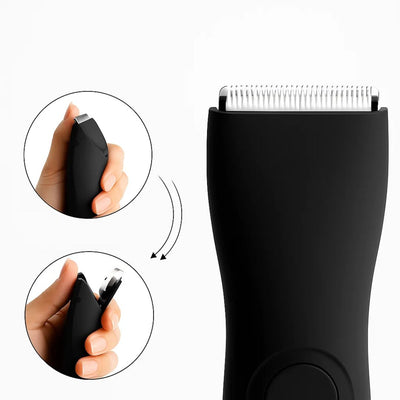 SkinGroom | Body Hair Trimmer – Waterproof – Ceramic Blade – Painless Cordless Grooming for Men – Smooth Results, No Nicks or Irritation
