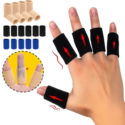 FlexiGuard | Finger Protection Sleeves – Injury Prevention – Breathable Snug Fit - Keeps wounds and bandages in place – Sports and Daily Comfort