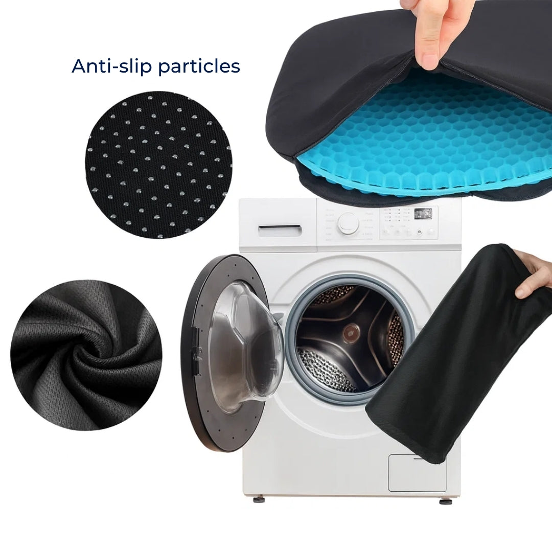 SitEase | Gel Seat Cushion – Pressure Relief & Cooling Honeycomb Gel – Posture Support – Office Car Chair Comfort for Long Sitting