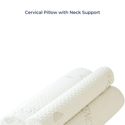 RelaxPosture Memory Foam Neck Roll Pillow – Perfect for Sleep, Travel, and Pain Relief with Ergonomic Support
